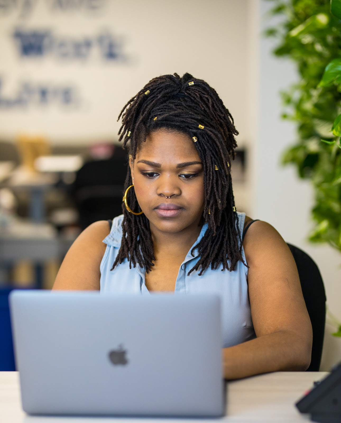 A woman in the Merit America IT Support program.