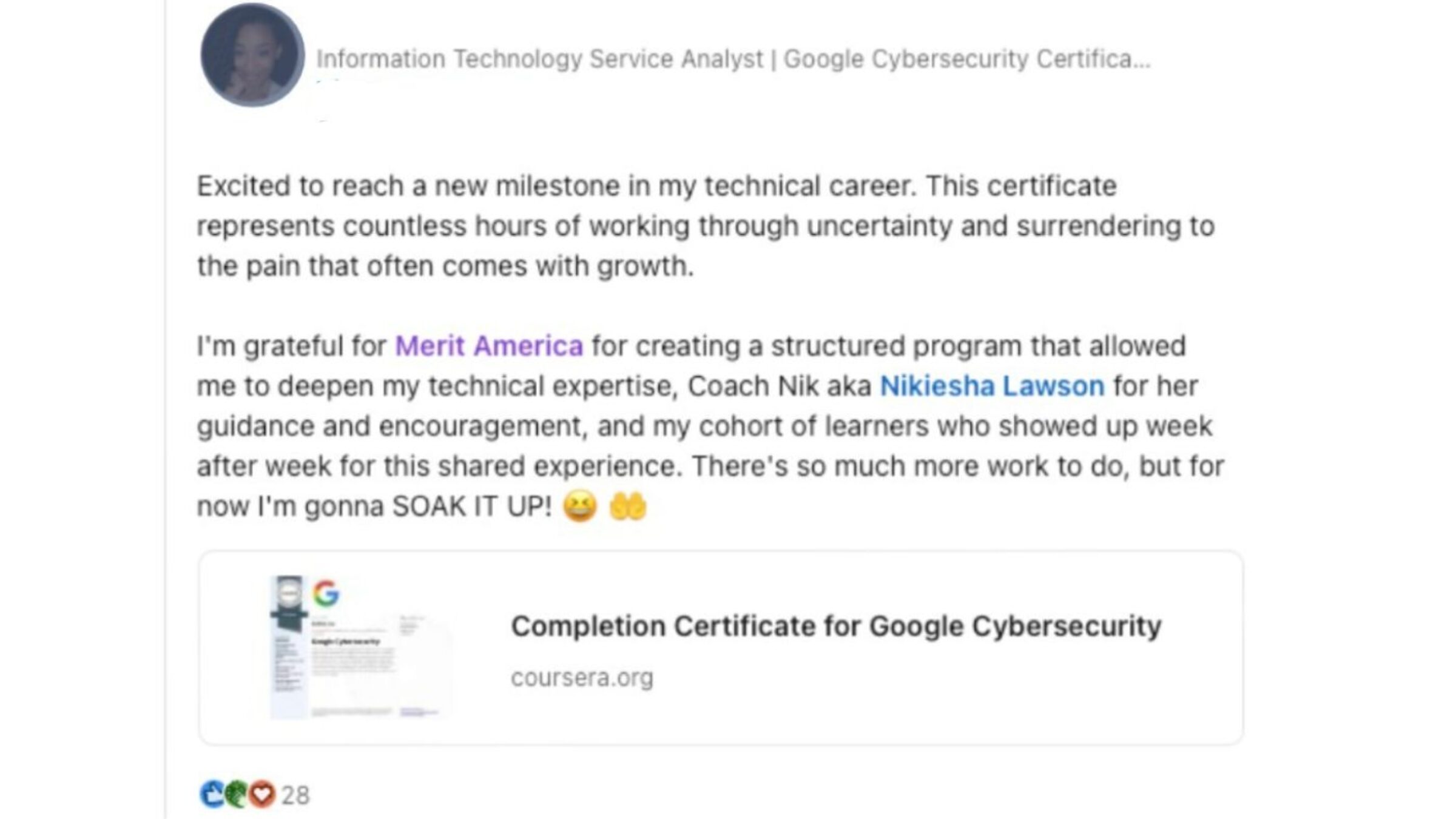 Linkedin Screenshot