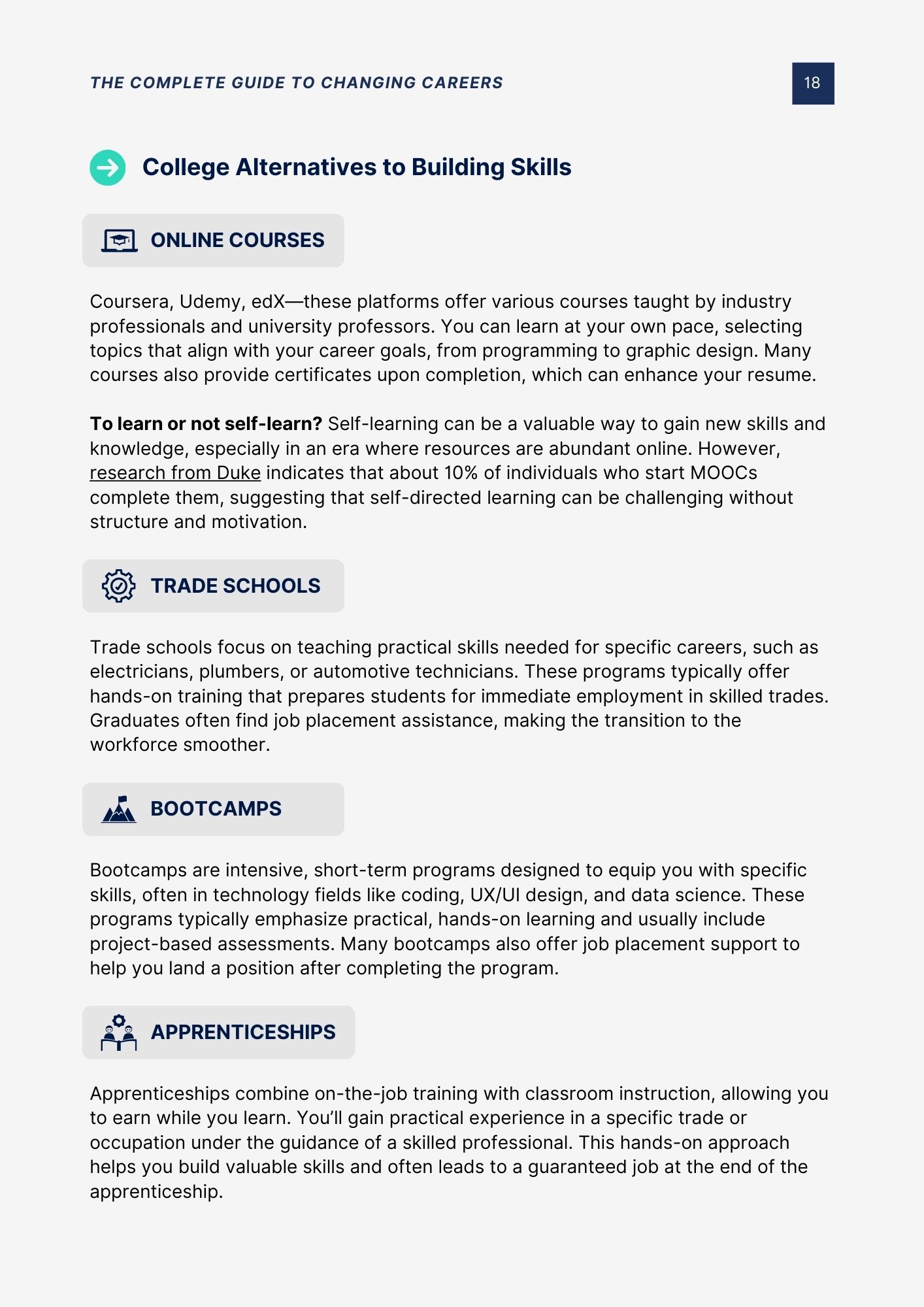 Career Changers Guide